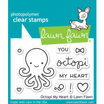 Lawn Fawn - Octopi My Heart - Clear Stamps 2x3